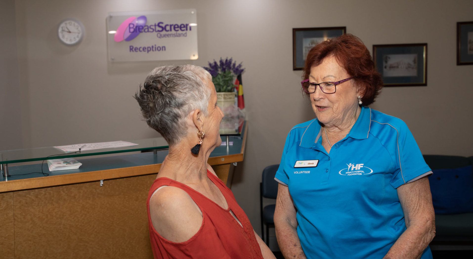 Volunteers offer support at BreastScreen Qld