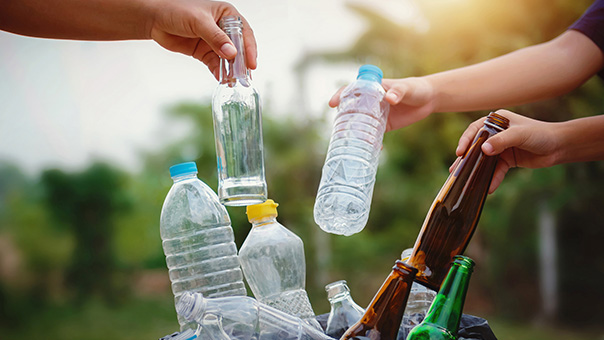 recycling bottles